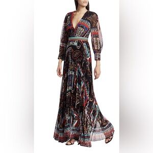 Alice + Olivia Multicolor Long Sleeve Dress